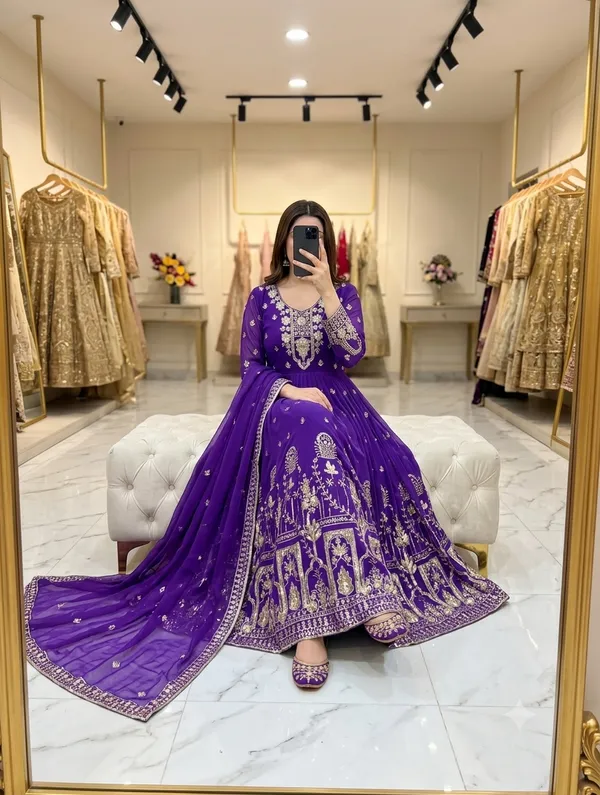 Purple_Embroidered_Anarkali_Suit_Set_for_Women