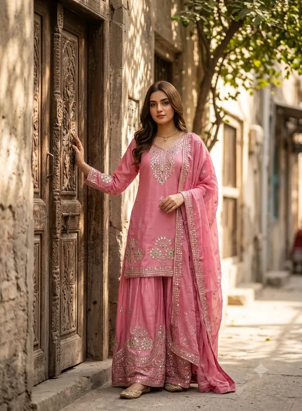 Pink_Embroidered_Straight_Suit_Set_for_Women