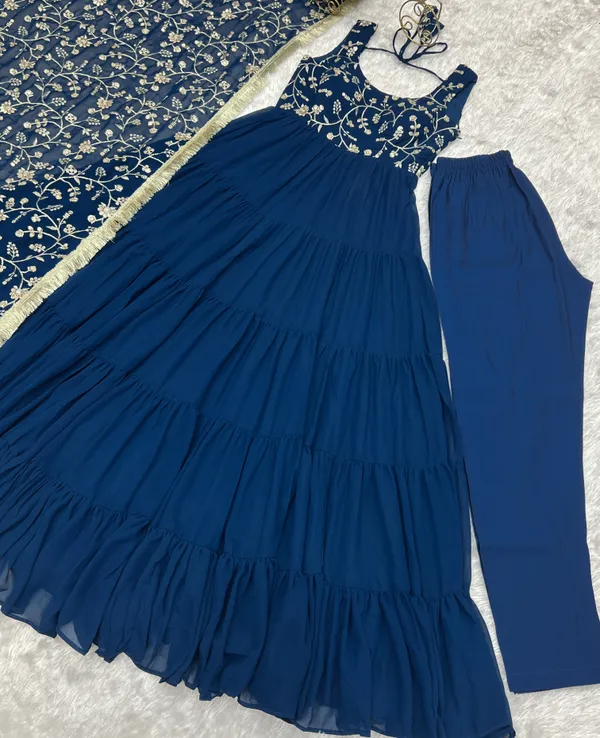 Blue_Embroidered_Anarkali_Suit_Set_for_Women