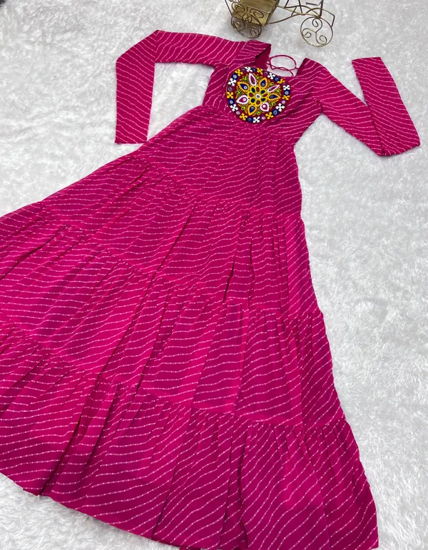 Magenta_Printed_Anarkali_Kurta_For_Women