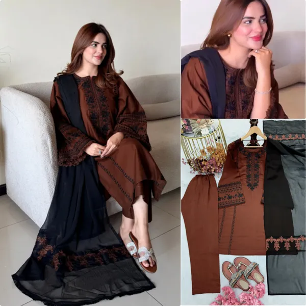 Brown_Roman_Silk_Embroidered_Salwar_Suit_Set_for_Women