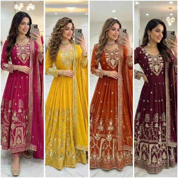 Yellow_Embroidered_Anarkali_Suit_Set_for_Women