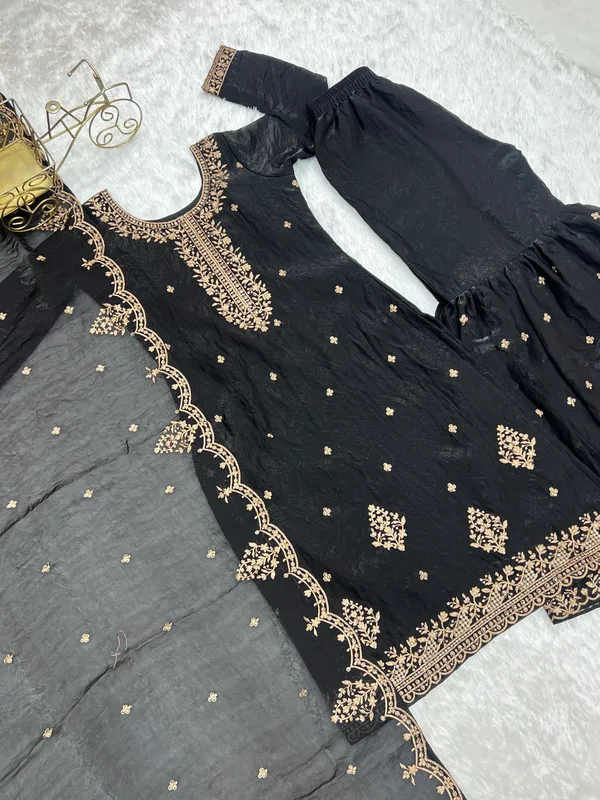 Black_Embroidered_Kurta_Palazzo_Dupatta_Set_for_Women