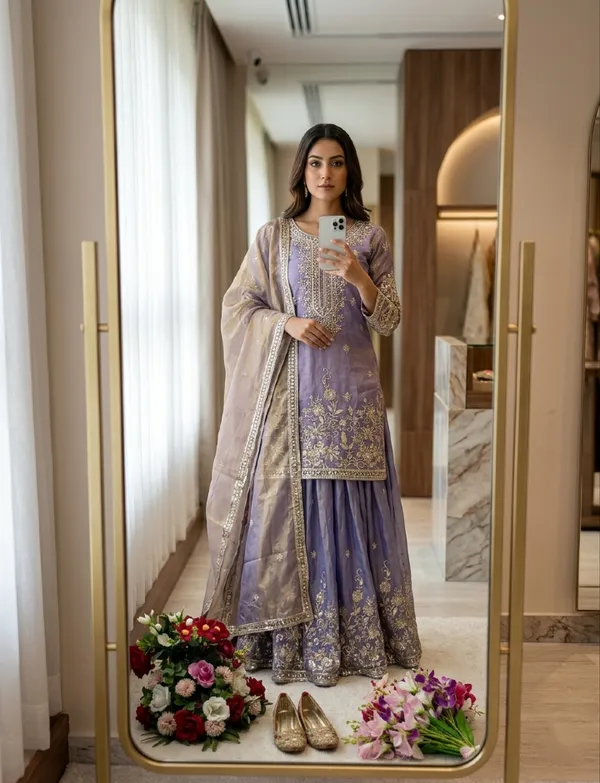 Lavender_Embroidered_Sharara_Suit_Set_For_Women