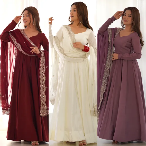 White_Anarkali_Suit_Set_With_Embellished_Dupatta_for_Women
