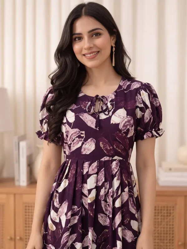 Purple_Floral_Midi_Dress_for_Women