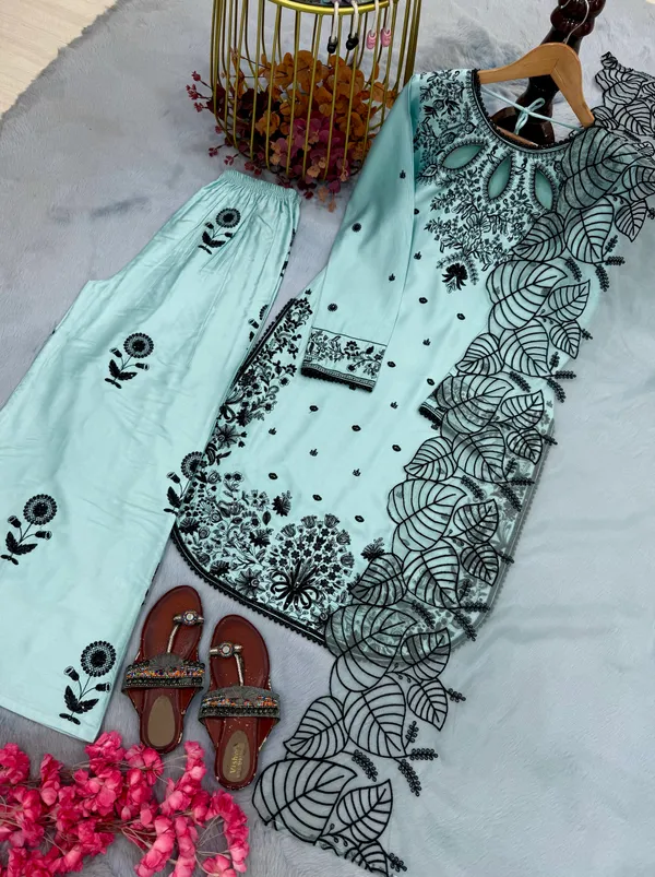 Aqua_Embroidered_Straight_Suit_Set_for_Women