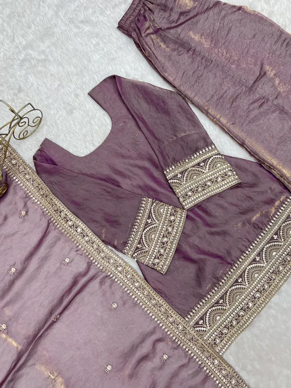 Purple_Embroidered_Straight_Suit_Set_For_Women