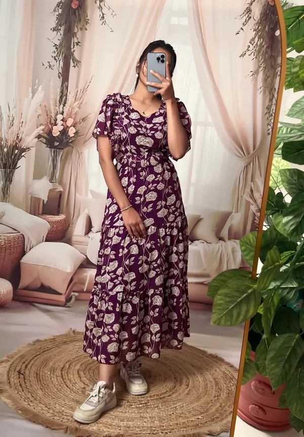 Maroon_Floral_Fit_And_Flare_Dress_for_Women