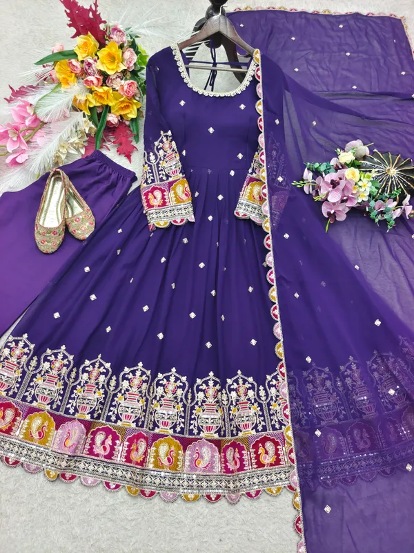 Purple_Embellished_Anarkali_Suit_Set_for_Women
