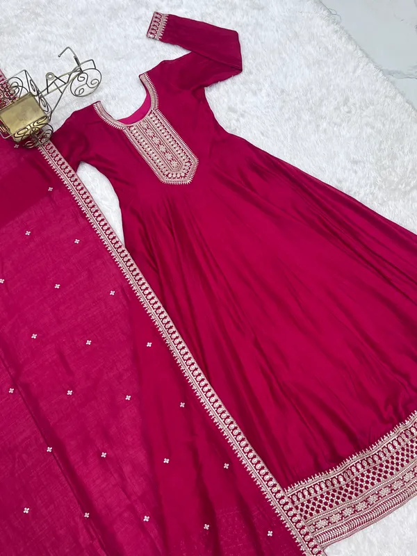 Magenta_Embroidered_Anarkali_Suit_Set_for_Women