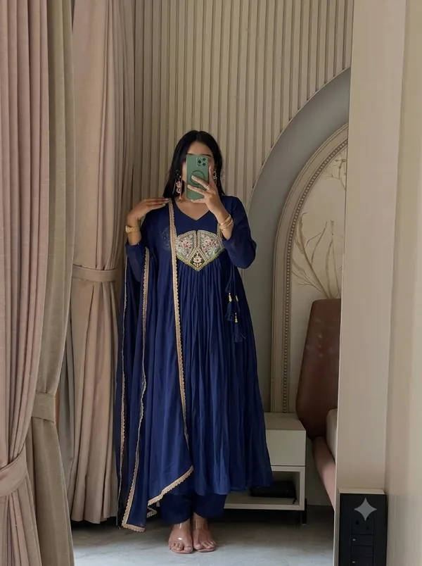 Navy_Embroidered_Anarkali_Suit_Set_for_Women