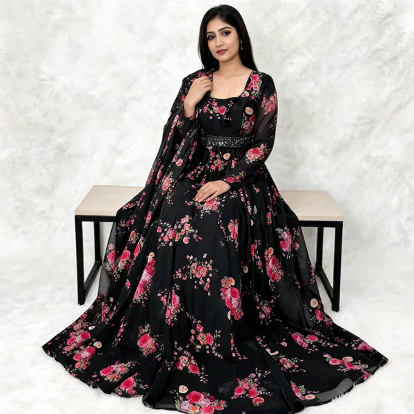 Black_Cotton_Anarkali_For_Women