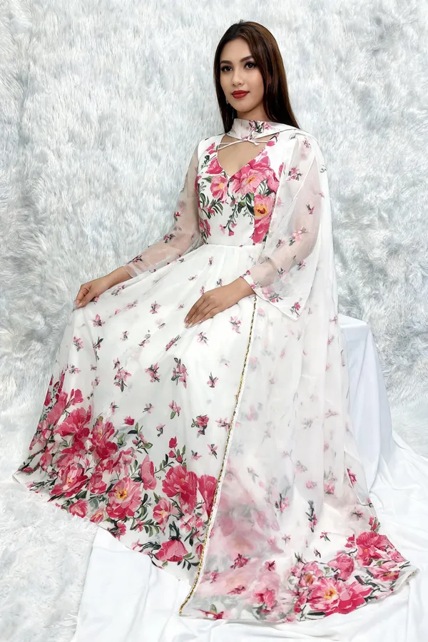 White_Cotton_Anarkali_Gown_For_Women