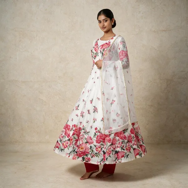 White_Cotton_Anarkali_Gown_For_Women