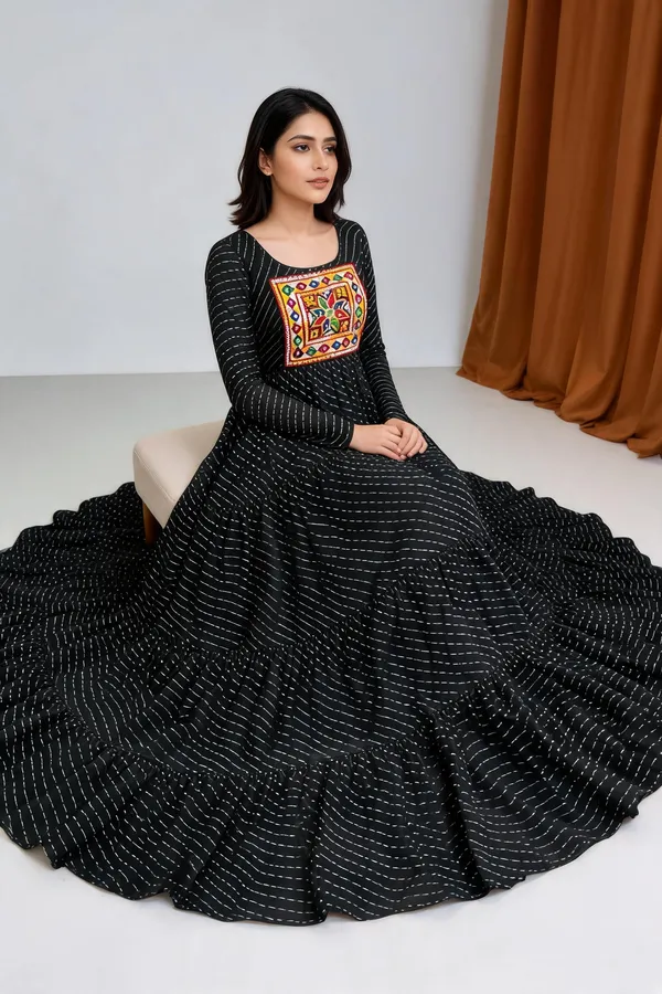 Black_Georgette_Anarkali_For_Women