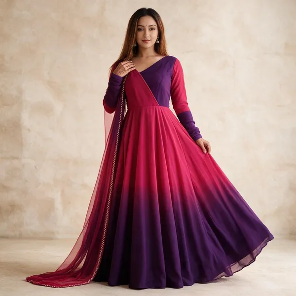 Pink_&_Purple_Georgette_Anarkali_For_Women