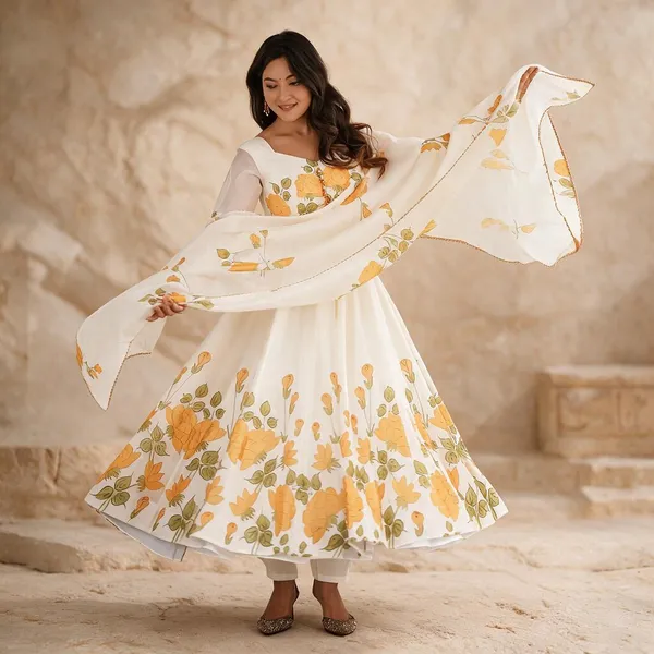 Ivory_Cotton_Dress_For_Women