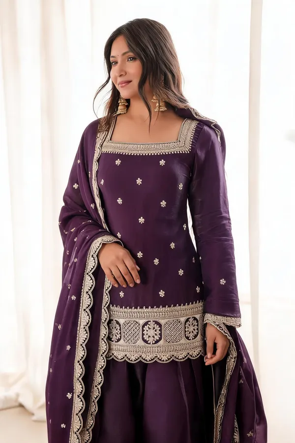 Purple_Silk_Dress_For_Women