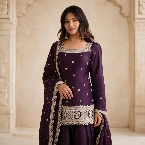 Purple_Silk_Dress_For_Women