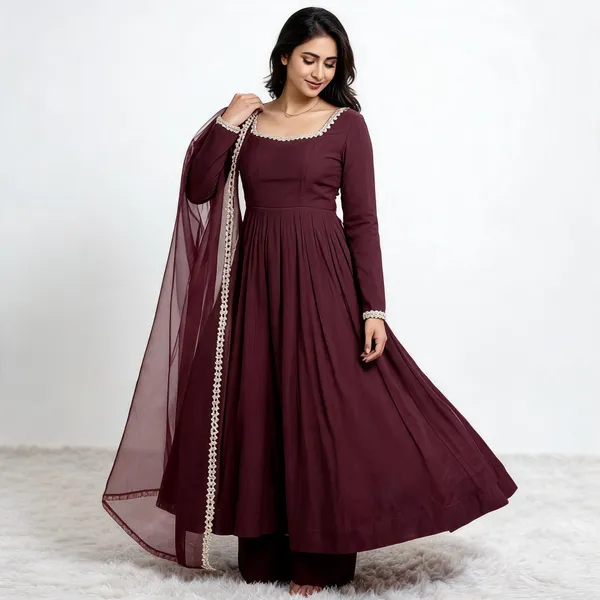 Multicolor_Mal_Chanderi_Anarkali_For_Women