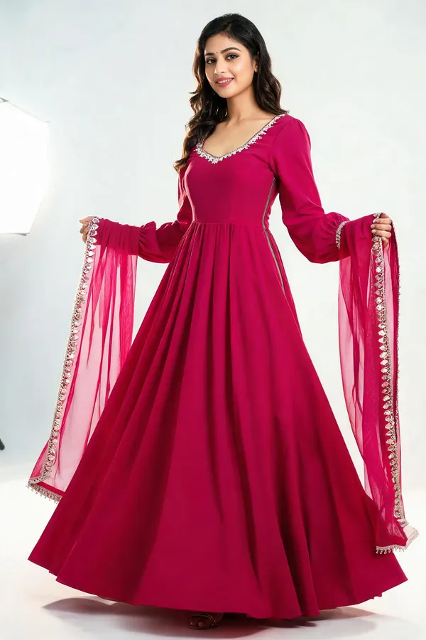 Pink_Mal_Chanderi_Anarkali_For_Women