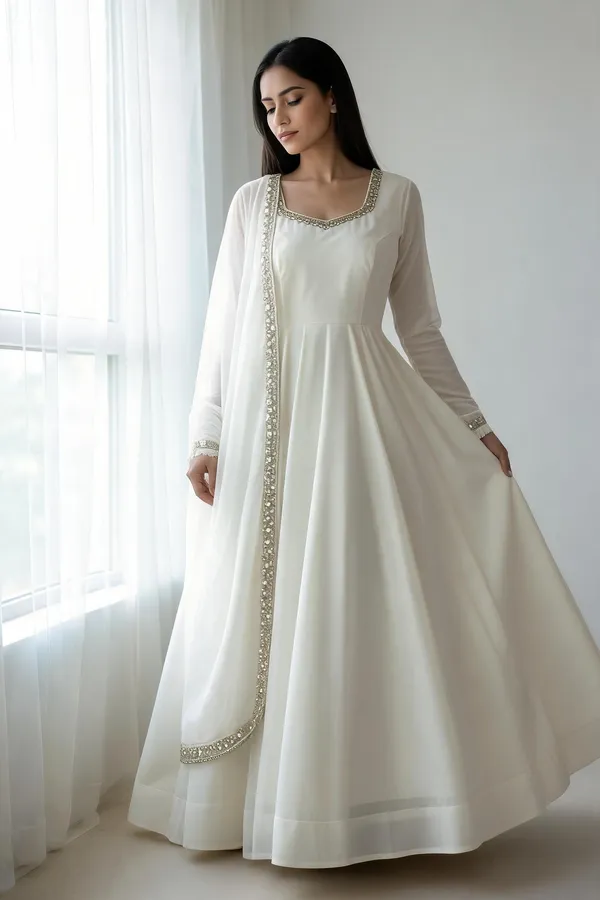 White_Mal_Chanderi_Anarkali_For_Women