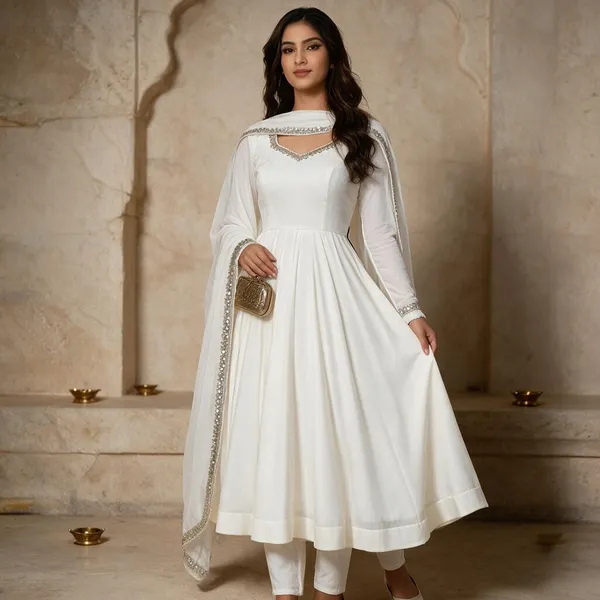 White_Mal_Chanderi_Anarkali_For_Women