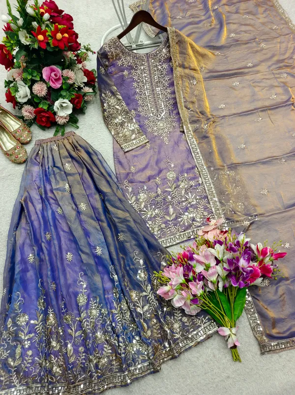 Lavender_Embroidered_Sharara_Suit_Set_For_Women