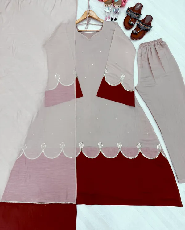 Pink_Scalloped_Kurta_Set_for_Women