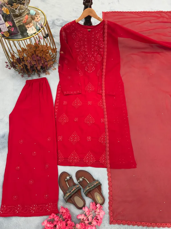 Red_Embroidered_Kurta_Set_for_Women