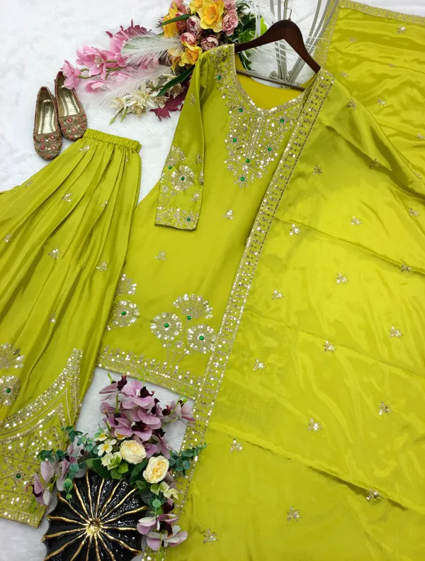 Green_Embroidered_Sharara_Suit_Set_for_Women
