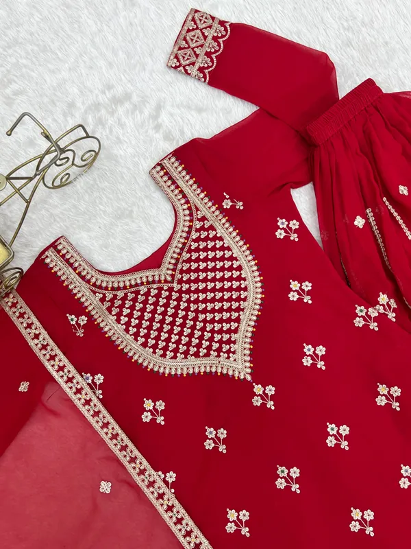 Red_Embroidered_Straight_Fit_Salwar_Suit_Set_For_Women
