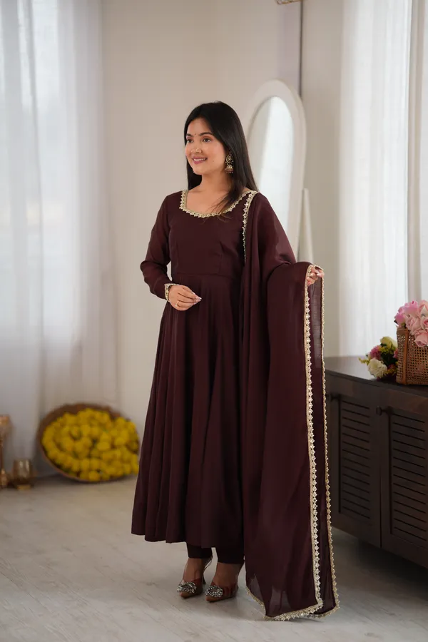 Maroon_Chanderi_Flared_Anarkali_Suit_Set_for_Women