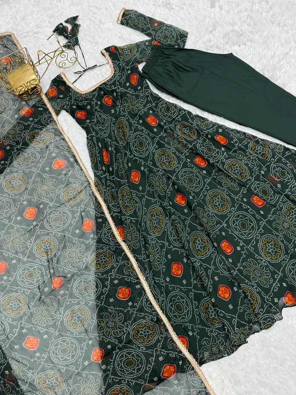 Green_Chiffon_Bandhej_Anarkali_Gown_Set_for_Women