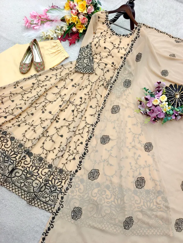 Beige_Embroidered_Anarkali_Dress_With_Dupatta_for_Women