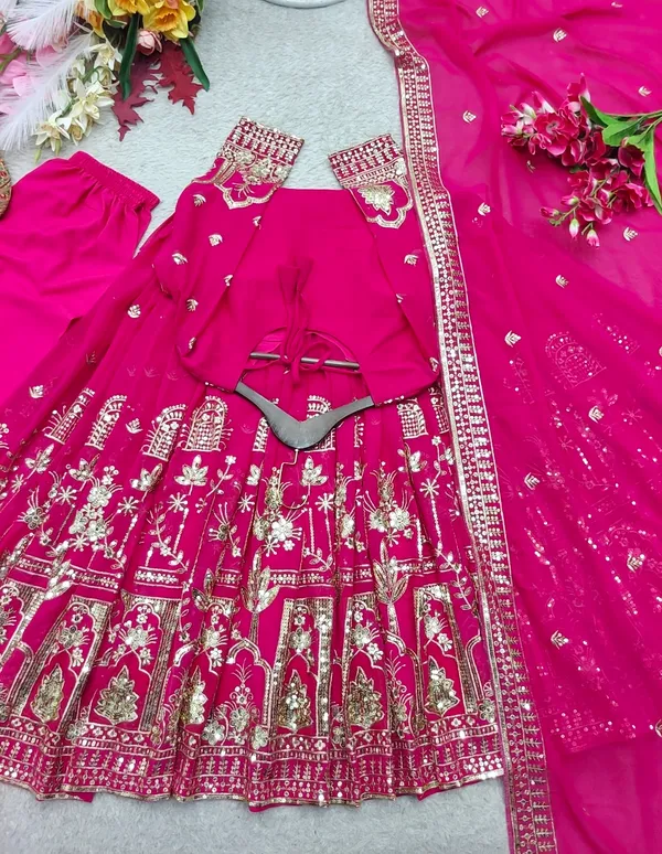 Pink_Embroidered_Anarkali_Suit_Set_for_Women