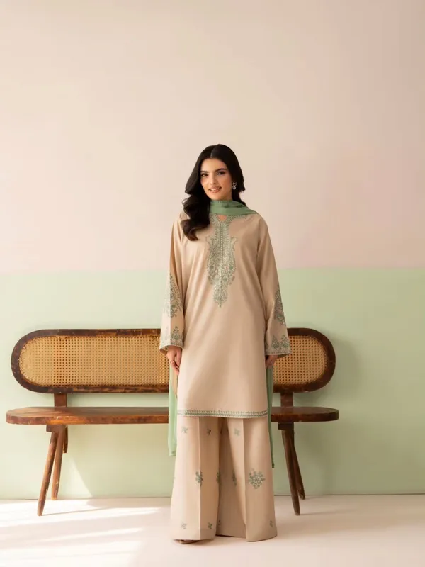 Beige_Embroidered_Straight_Suit_Set_for_Women