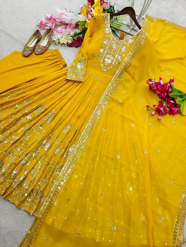 Yellow_Embroidered_Anarkali_Suit_Set_for_Women