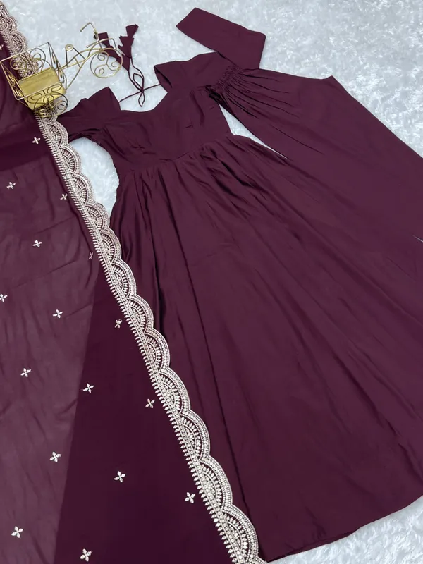Maroon_Anarkali_Suit_Set_for_Women