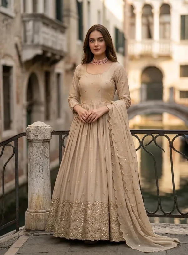 Beige_Embroidered_Anarkali_Suit_For_Women
