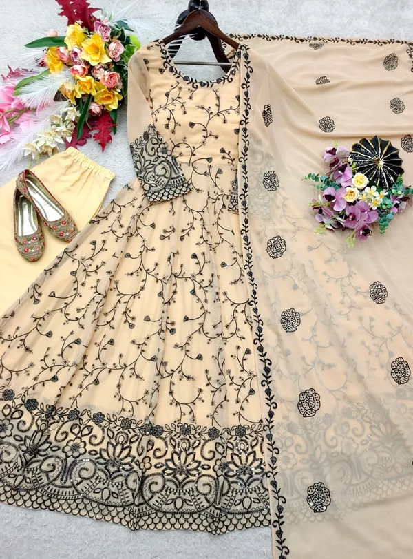 Beige_Embroidered_Anarkali_Dress_With_Dupatta_for_Women