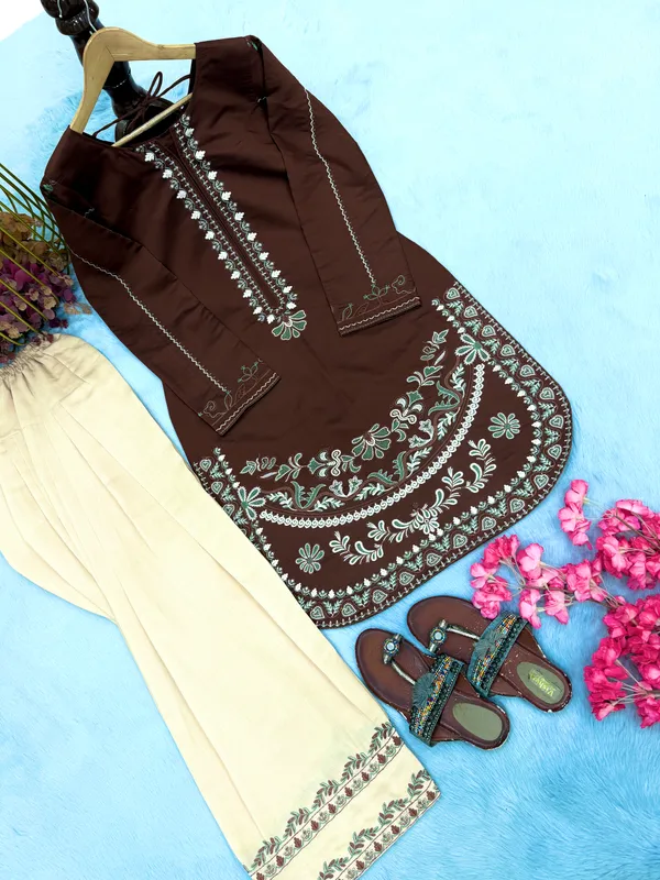 Brown_Roman_Silk_Embroidered_Kurta_Palazzo_Set_for_Women