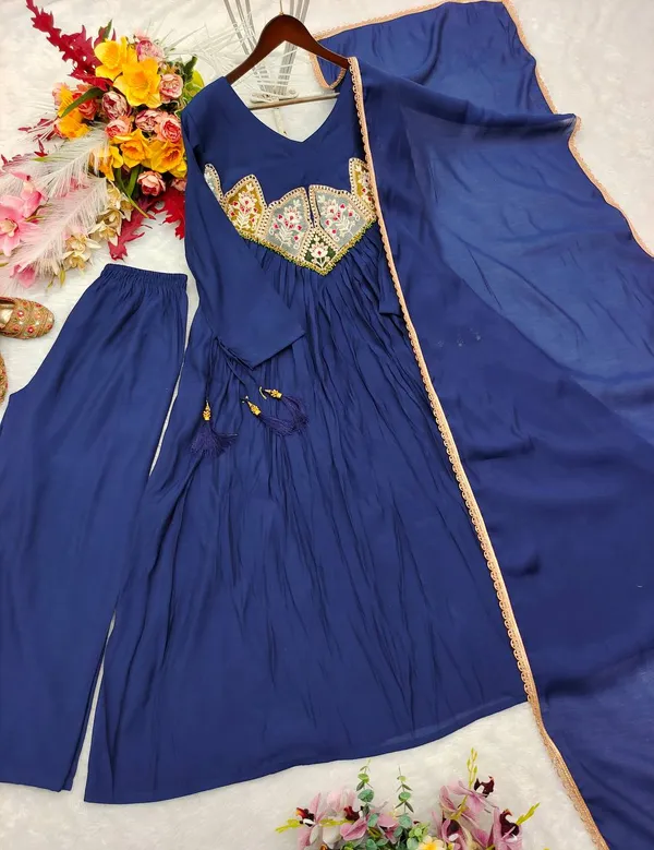 Navy_Embroidered_Anarkali_Suit_Set_for_Women