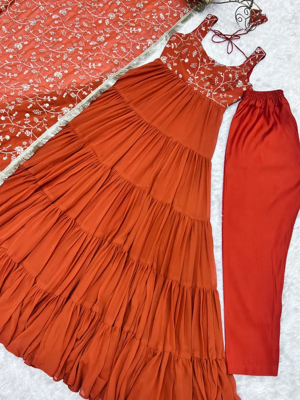 Orange_Embroidered_Anarkali_Suit_Set_for_Women