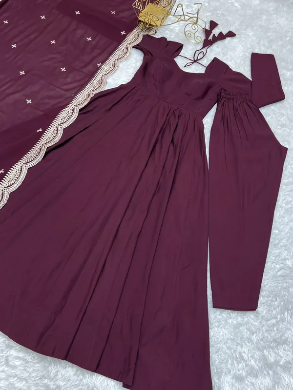 Maroon_Anarkali_Suit_Set_for_Women