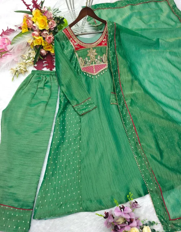 Green_Embroidered_Straight_Suit_Set_for_Women