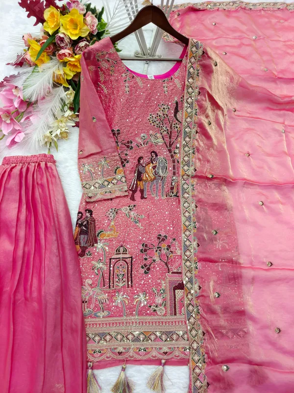 Pink_Embroidered_Ethnic_Suit_Set_for_Women