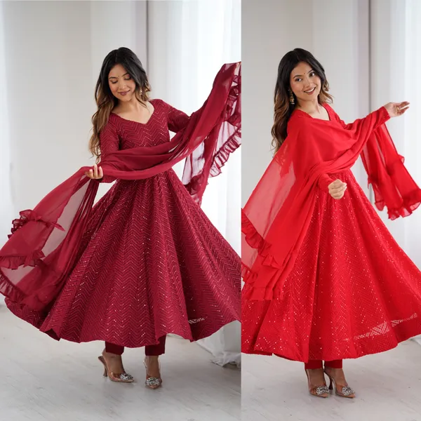 Maroon_Embellished_Anarkali_Suit_Set_for_Women