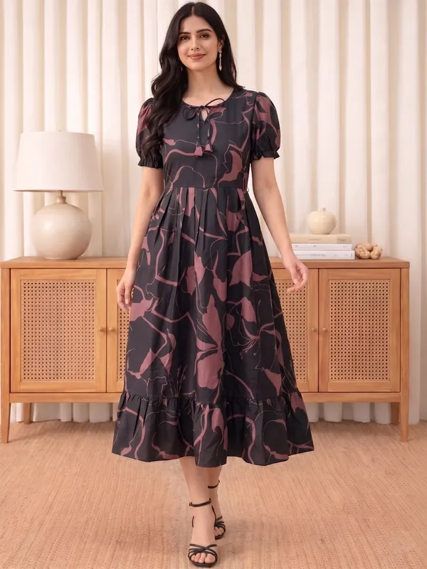 Black_Abstract_Print_Midi_Dress_for_Women